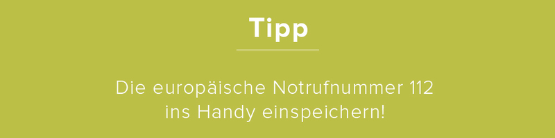 Tipp europäische Notrufnummer