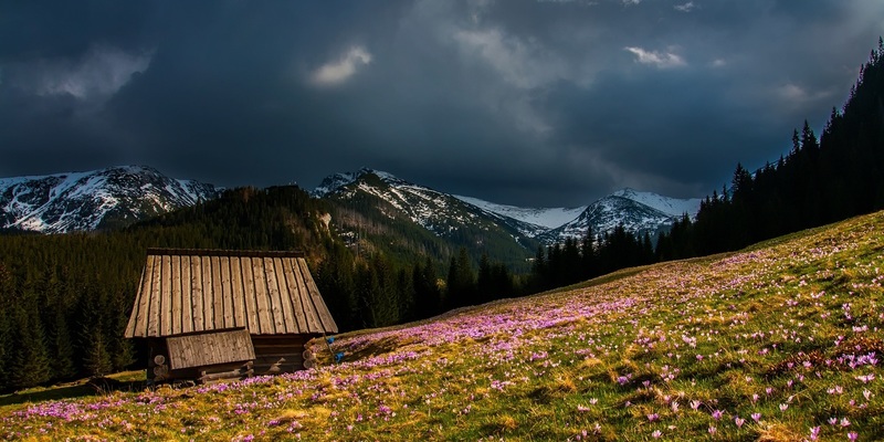 Schlechtes Wetter in den Bergen